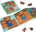 TRAVOFUN Magnetic Puzzles for Kids Ages 3-5 - David and Goliath & Daniel in the Lions' Den - 2 Pack Courage Theme Bible Puzzles - Christian Toys for Boys - Travel Road Trip Essentials
