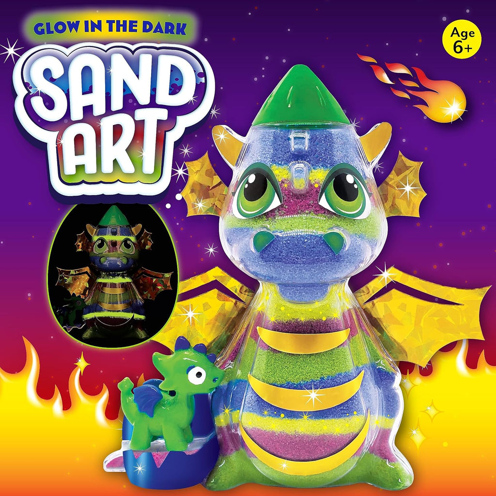 Sand Art Kit for Kids: Dragon | Peaceful Screen Free Summer Craft | Arts and Crafts for Kids (Ages 6+)