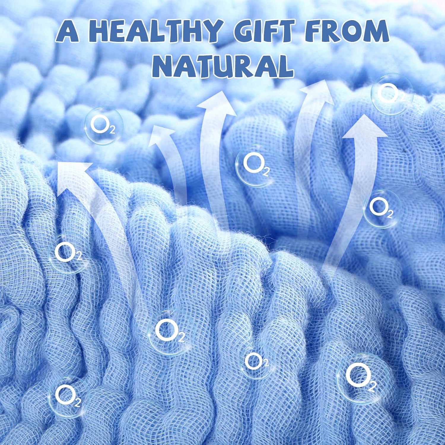 Baby Washcloths - Soft Face Cloths for Newborn, Absorbent Bath Wipes, Burp Cloths or Towels, Baby Registry as Shower. Pack of 6-12X12 Inches (Blue)