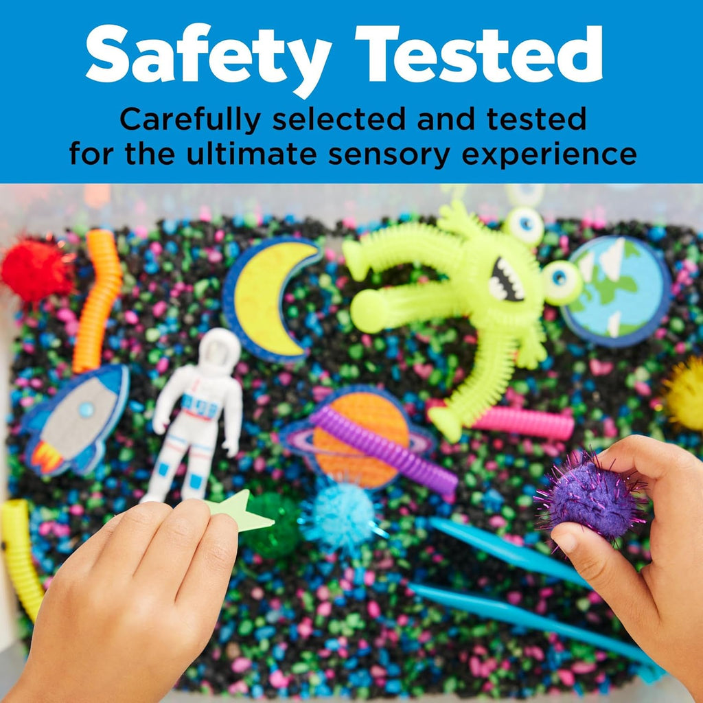 Sensory Bin: Outer Space Toys - Preschool and Toddler Sensory Toys, Kids Gifts for Boys and Girls Ages 3-5+, 10.25 X 14.5 X 4.75 Inches