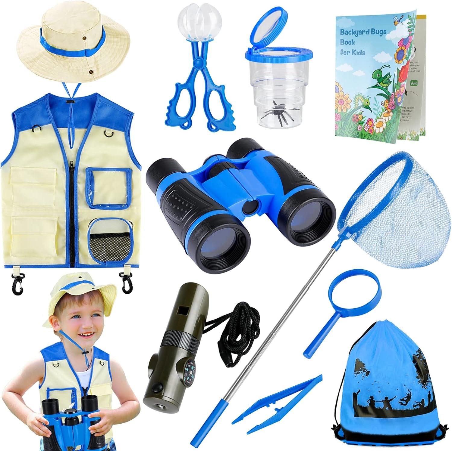 Bug Catcher for Kids, Kids Explorer Kit, Kids Outdoor Toys for Toddlers 3-5, Outdoor Toys for Kids Ages 4-8, Gifts Toys for 3 4 5 6 7 8+ Year Old Boys, outside Toys for Kids Ages 4-8 8-12