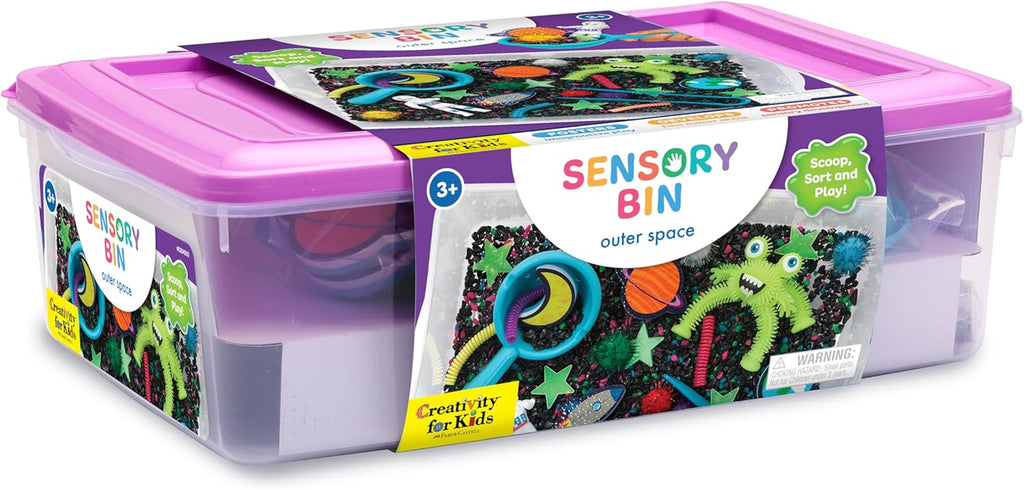 Sensory Bin: Outer Space Toys - Preschool and Toddler Sensory Toys, Kids Gifts for Boys and Girls Ages 3-5+, 10.25 X 14.5 X 4.75 Inches