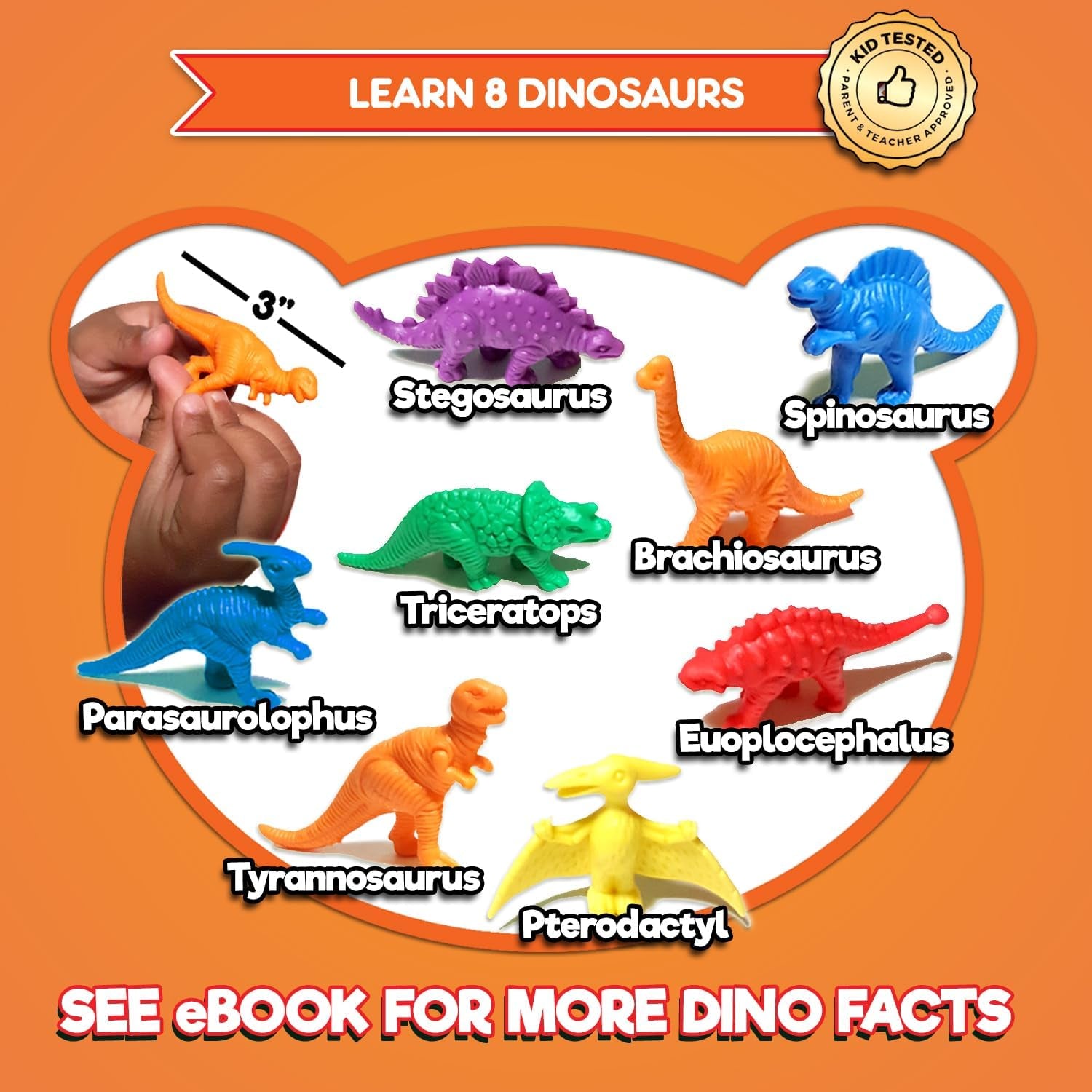 Jumbo Sorting & Counting Dinosaurs Matching Game - Educational Dinosaur Toys for 3 4 5 Year Olds with 54 Math Manipulatives, Dino Grabber, Toddler Games Dice, Toy Storage & Kids Activities Ebook