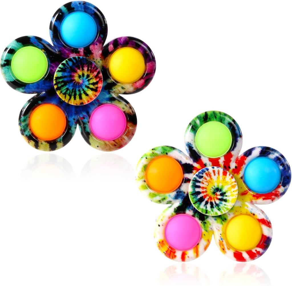 Fidget Spinners Pop for Kids 2 Pack, Sensory Fidget Toys for Kids 4-8-12, Goodie Bags Stuffers for Kids, ADHD Autism Fidget Toys for Toddler 1-3-5 Boys Girls, Classroom Prizes