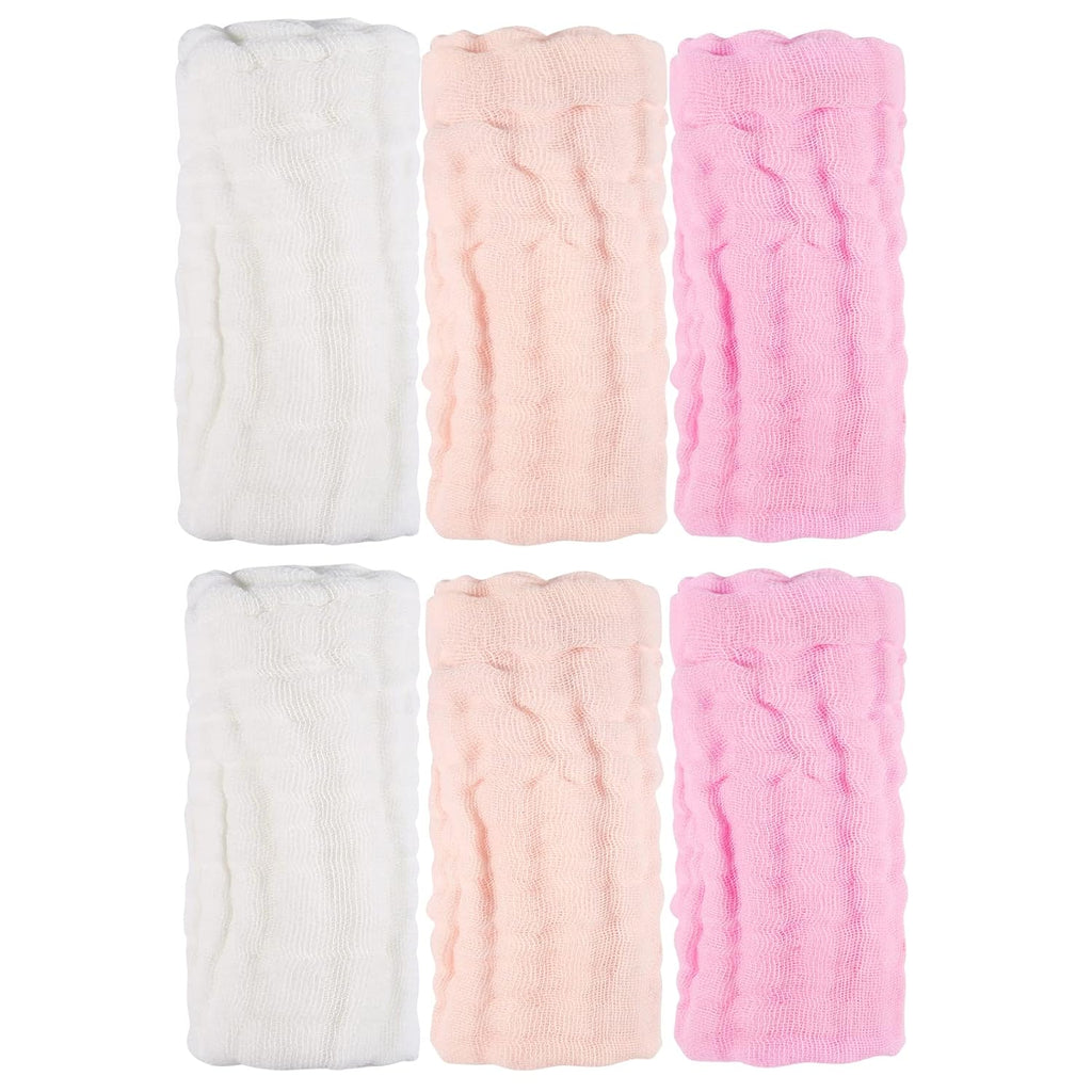 Baby Washcloths and Burp Cloths, Soft Absorbent Towels for Newborns, 6 Pack, 12X12 Inches (Pink)