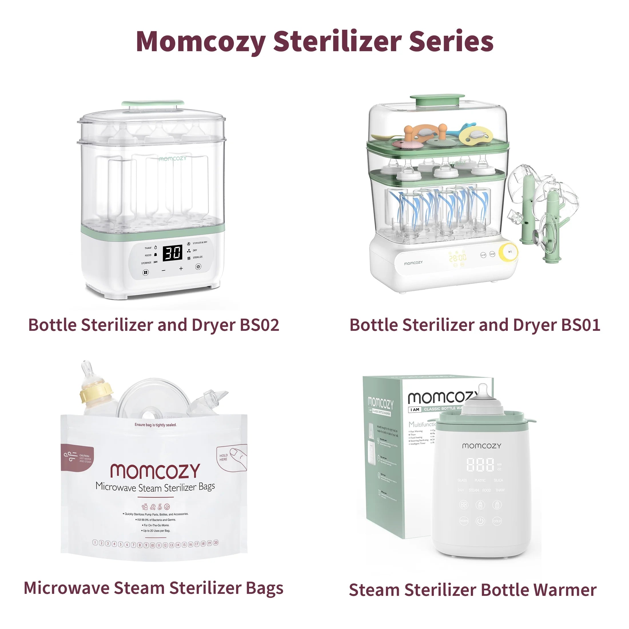 3 Layers Large Bottle Sterilizer and Dryer, Fast Sterilize and Dry
