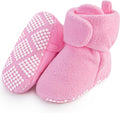 Fleece Baby Booties, Warm Cozy Baby Slippers, Stay on Sock Shoes, Easy to Put On, Unisex Baby Gifts, Soft Non-Slip Adjustable Newborn Boots for Boys and Girls