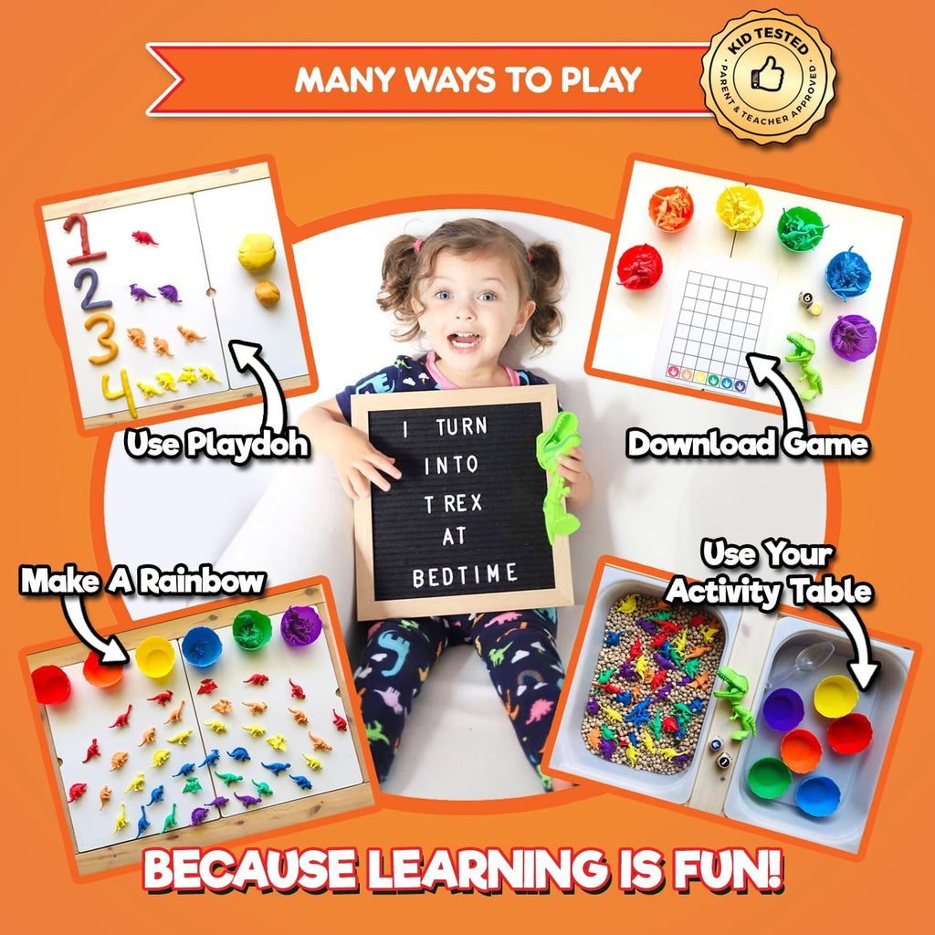 Jumbo Sorting & Counting Dinosaurs Matching Game - Educational Dinosaur Toys for 3 4 5 Year Olds with 54 Math Manipulatives, Dino Grabber, Toddler Games Dice, Toy Storage & Kids Activities Ebook