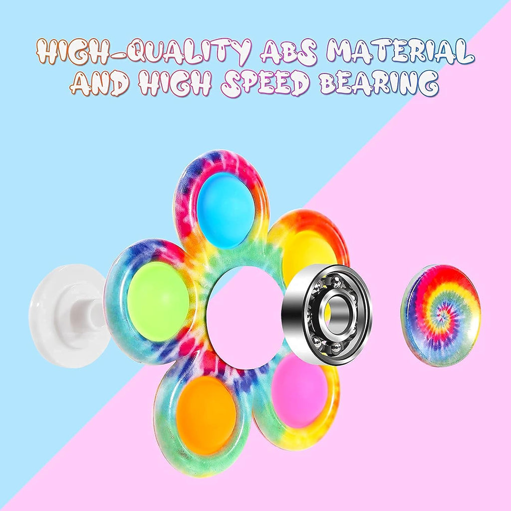 Fidget Spinners Pop for Kids 2 Pack, Sensory Fidget Toys for Kids 4-8-12, Goodie Bags Stuffers for Kids, ADHD Autism Fidget Toys for Toddler 1-3-5 Boys Girls, Classroom Prizes