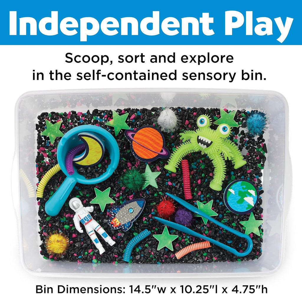 Sensory Bin: Outer Space Toys - Preschool and Toddler Sensory Toys, Kids Gifts for Boys and Girls Ages 3-5+, 10.25 X 14.5 X 4.75 Inches