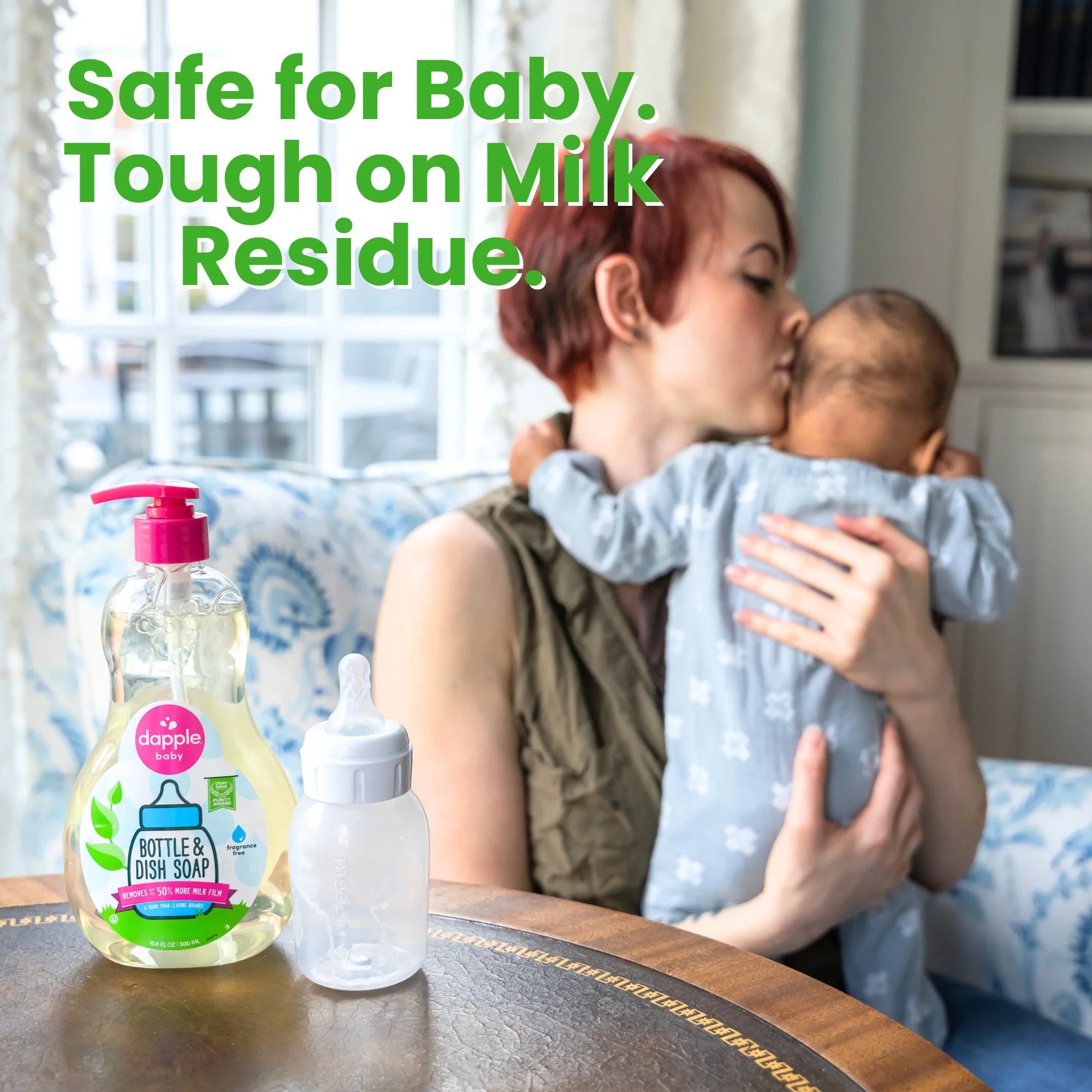 Baby Bottle and Dish Soap for Baby Products, Fragrance-Free, 16.9 Fl Oz