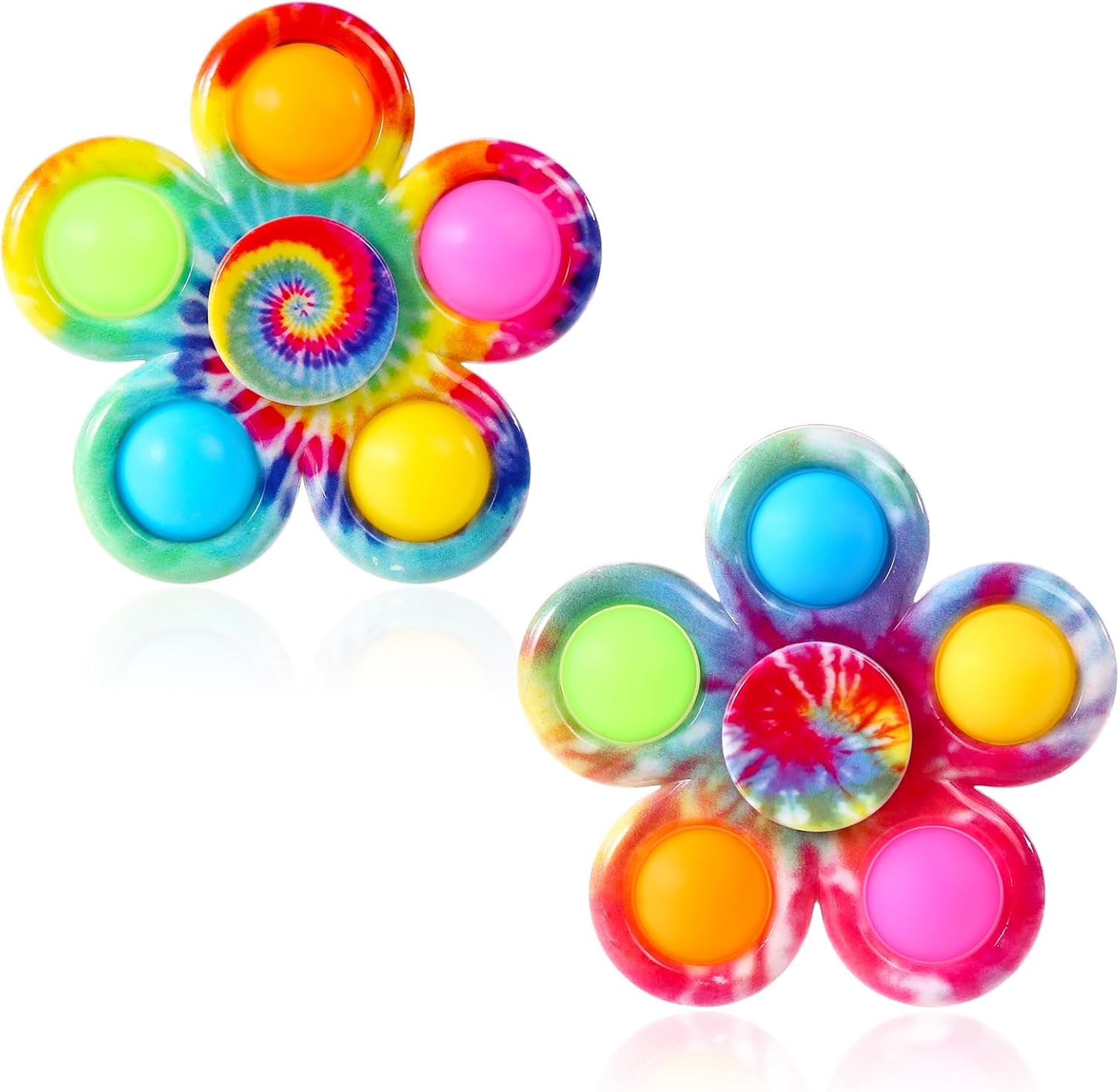 Fidget Spinners Pop for Kids 2 Pack, Sensory Fidget Toys for Kids 4-8-12, Goodie Bags Stuffers for Kids, ADHD Autism Fidget Toys for Toddler 1-3-5 Boys Girls, Classroom Prizes